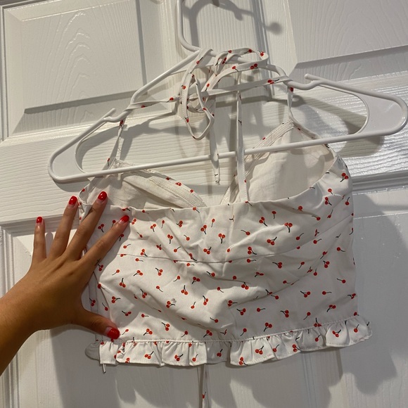 Cherry Themed Halter Top - Picture 2 of 3